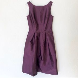 Alfred Sung Plum Purple Bridesmaid Dress